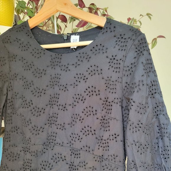 Puff Sleeve Cotton Mini Dress - Picture 1 of 7